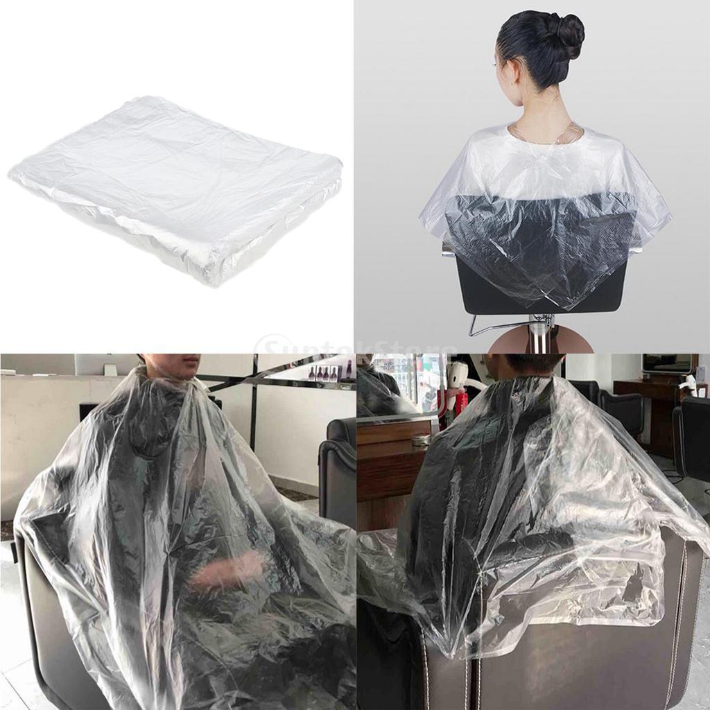 50/100 Disposable Hair Cutting Cape Gown Unisex Protect Barber Capes 50pcs