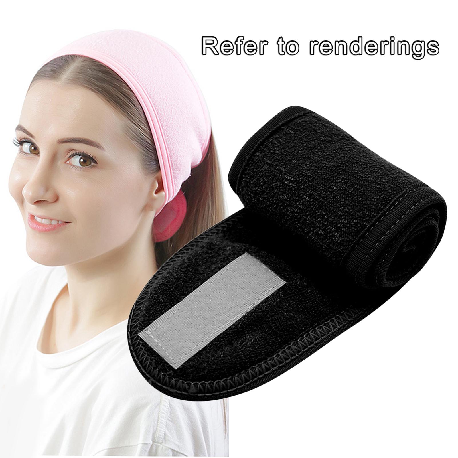 SPA Facial Headband Stretch Washable for Facials Makeup Bath Black