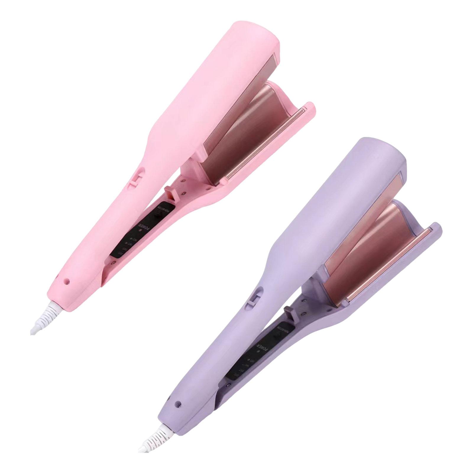 Egg Roll Curling Iron with 4 Gears Crimper Hair Iron for Home Evenings Party Violet