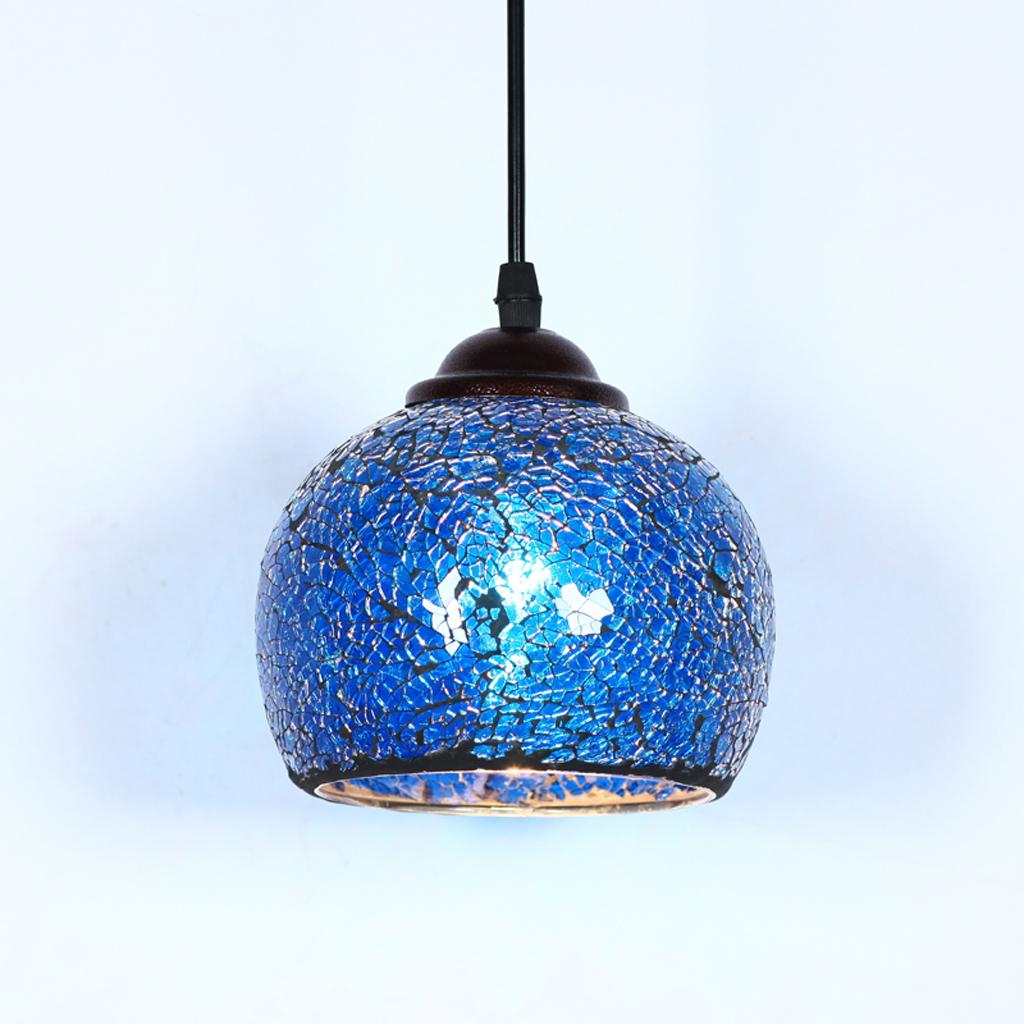  Abat  jour  Lampe Suspendu  Mosa que Cage Verre Lustre 