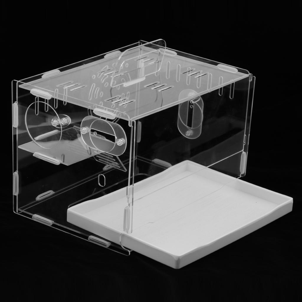 Acrylic Hamster Cage Drawer Tube Cage Single Double Transparent Villa