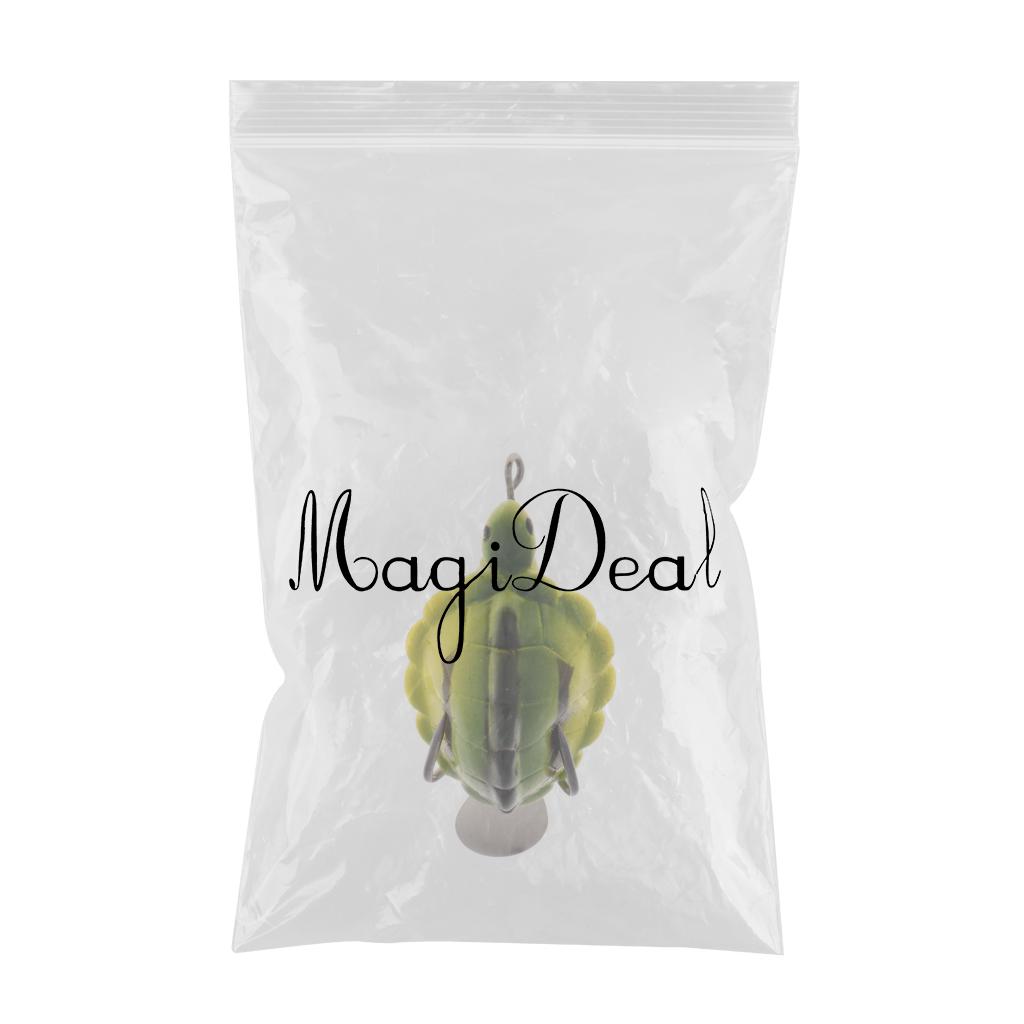 Soft Silicone Frog Fishing Lure Topwater Hook Baits Crankbaits Yellow