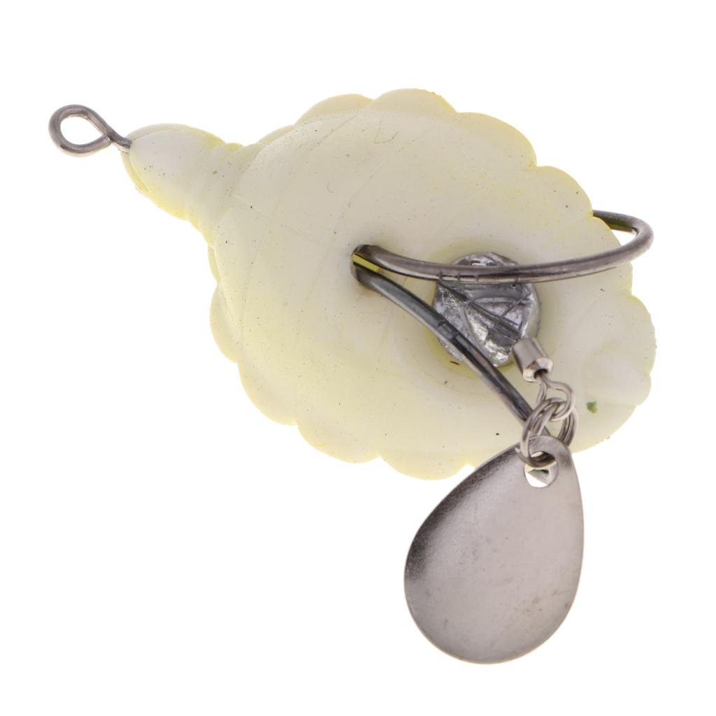 2xSoft Silicone Frog Fishing Lure Topwater Hook Baits Crankbaits Yellow