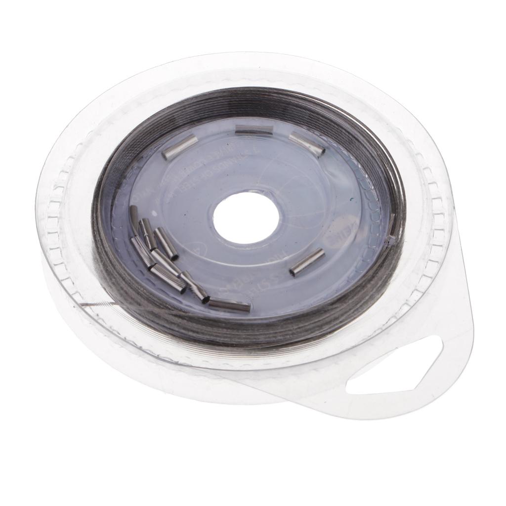 Fishing Line Wire Leader Stainless Steel Trace Lures 10m 7 Strands 40LBS