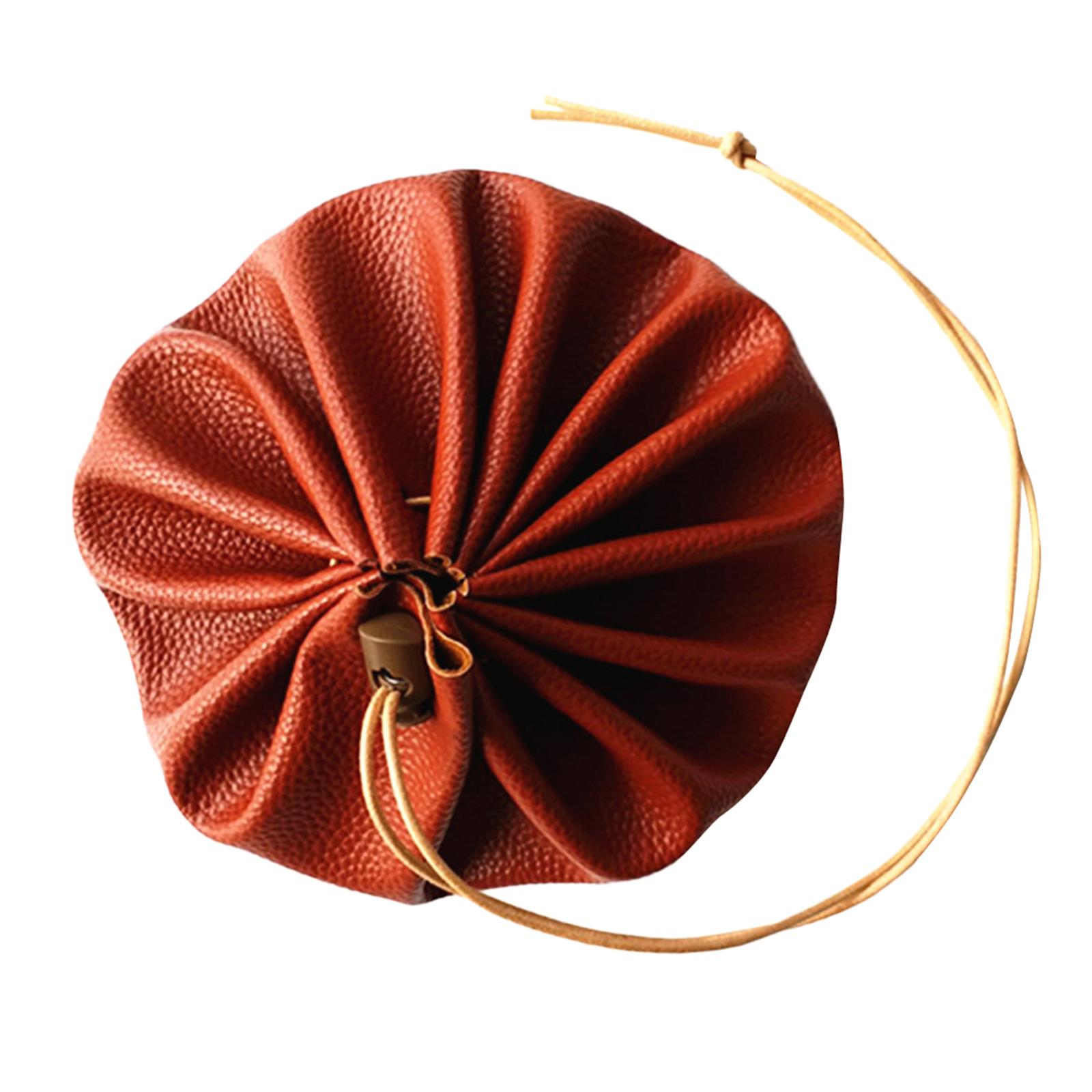Leather Drawstring Tinder Pouch