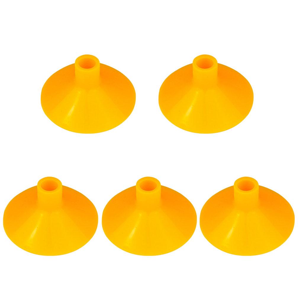 5PCS Kids Arrow Sucker Archery Rubber Suction Cup Target Bows Toy Yellow
