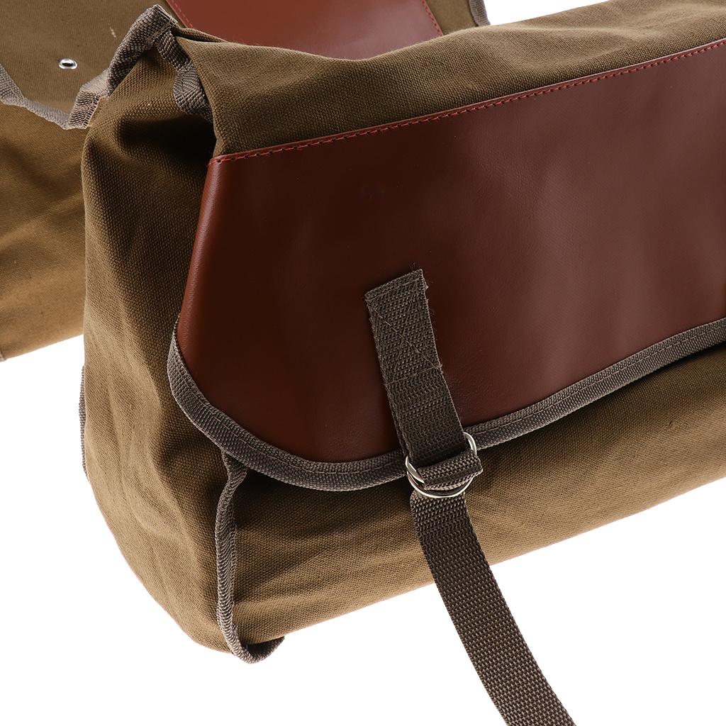 Cycling Double Panniers Bike Rear Seat Saddle Bag Motocycle Carrier Bags