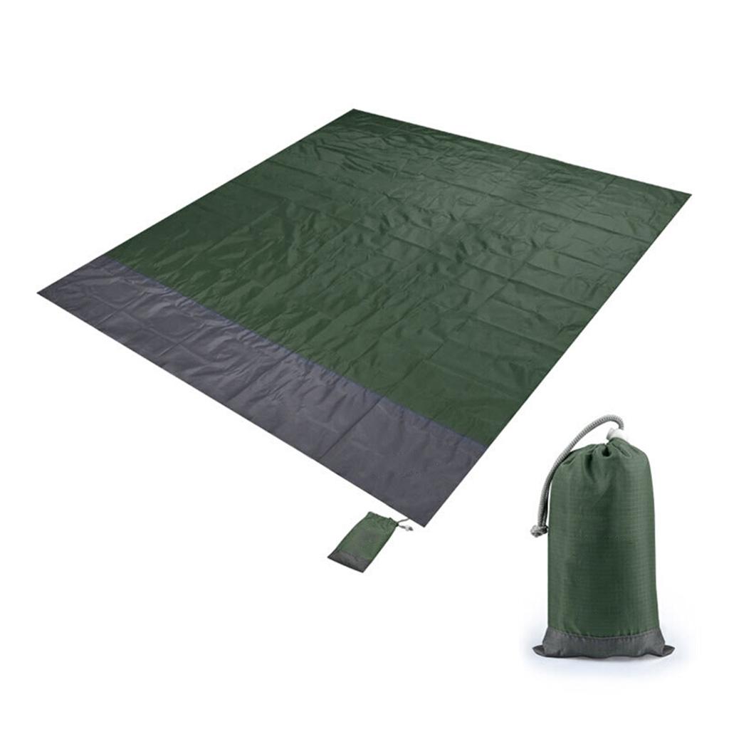 Outdoor Picnic Blanket Camping Beach Mat Waterproof Dampproof Foldable Green