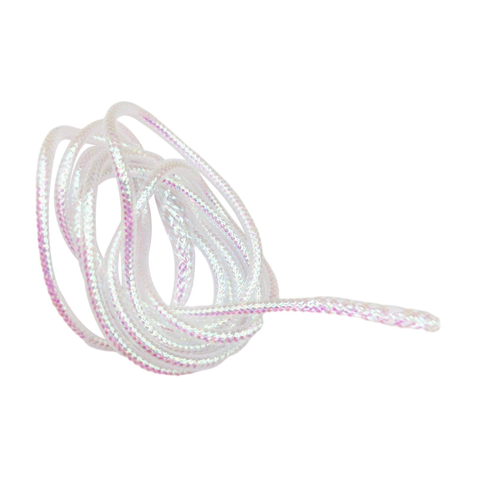 Mylar Braid Tubing White Pearlescent