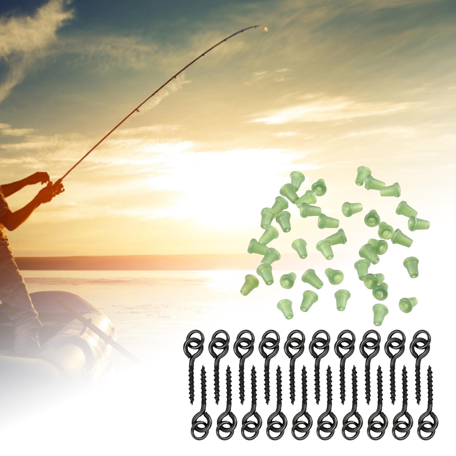 Bait Screw Carp Fishing Threaded Boilie Bait Screws Fishing Hook Stop Green