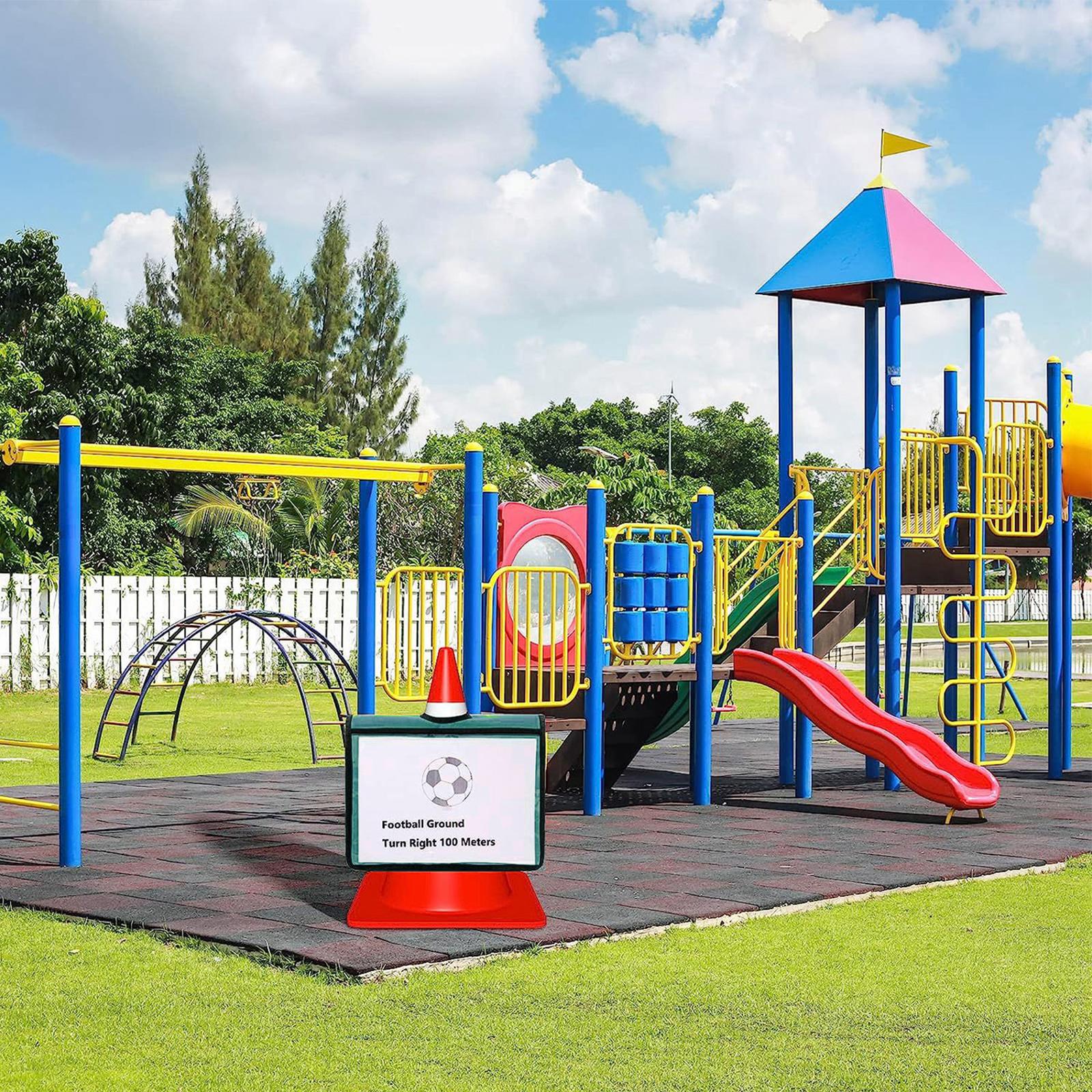 Traffic Cone Sleeve for Highway Maintenance Building Signs Maintenance Signs Blue