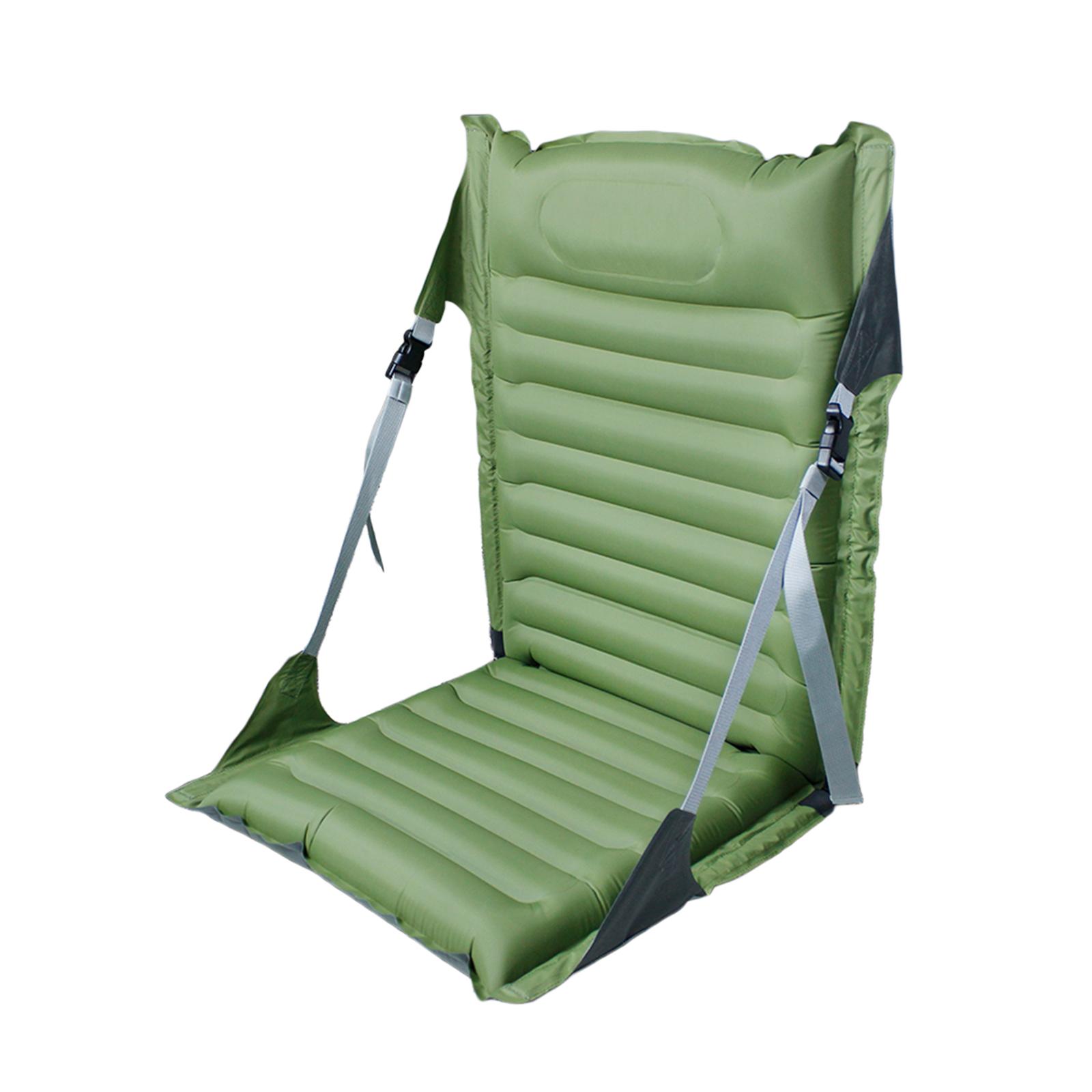 Foldable Chair with Backrest Inflatable Adjustable for Beach Picnics Camping