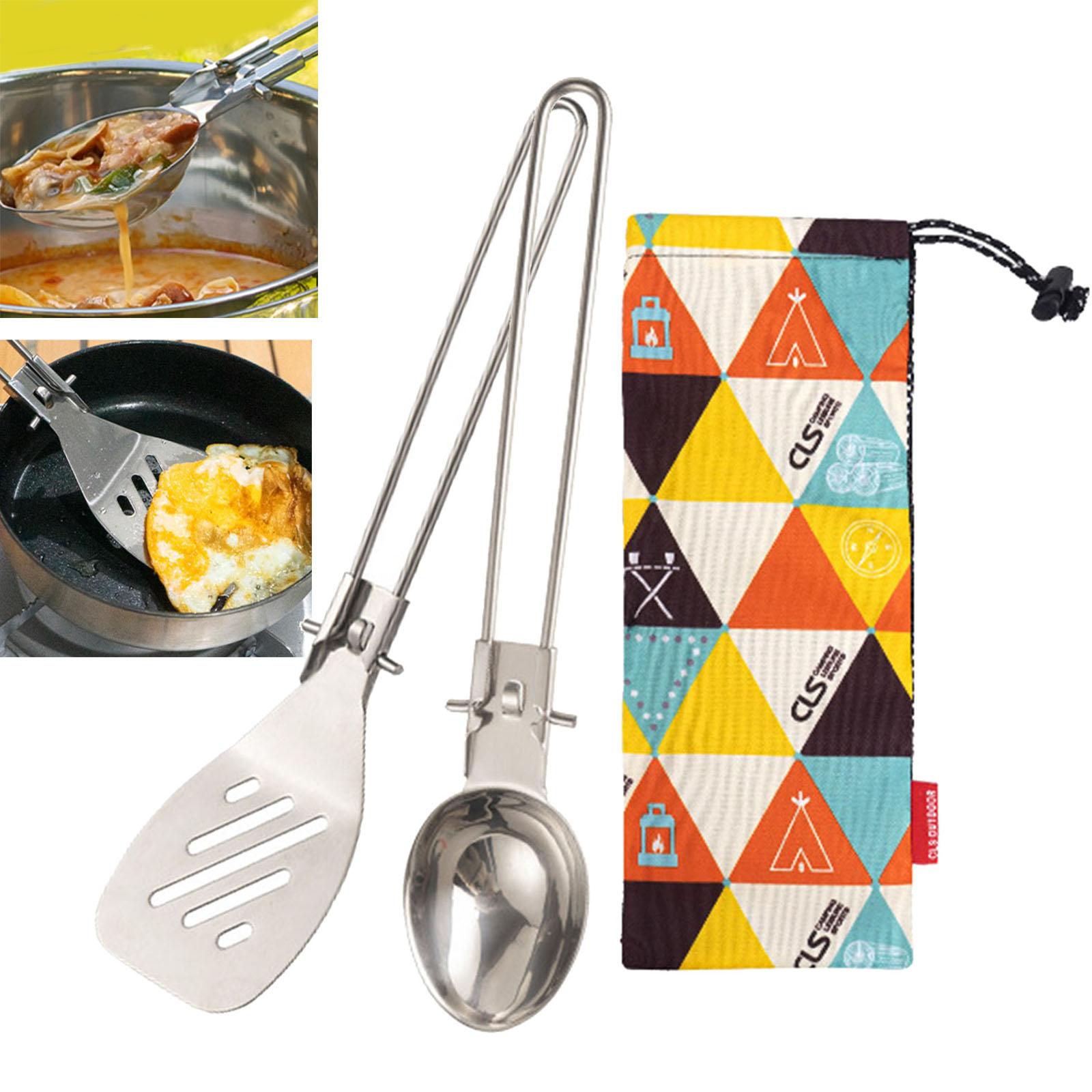 Camping Utensil Home Portable Multi Tool Dinnerware Folding Camping Utensils