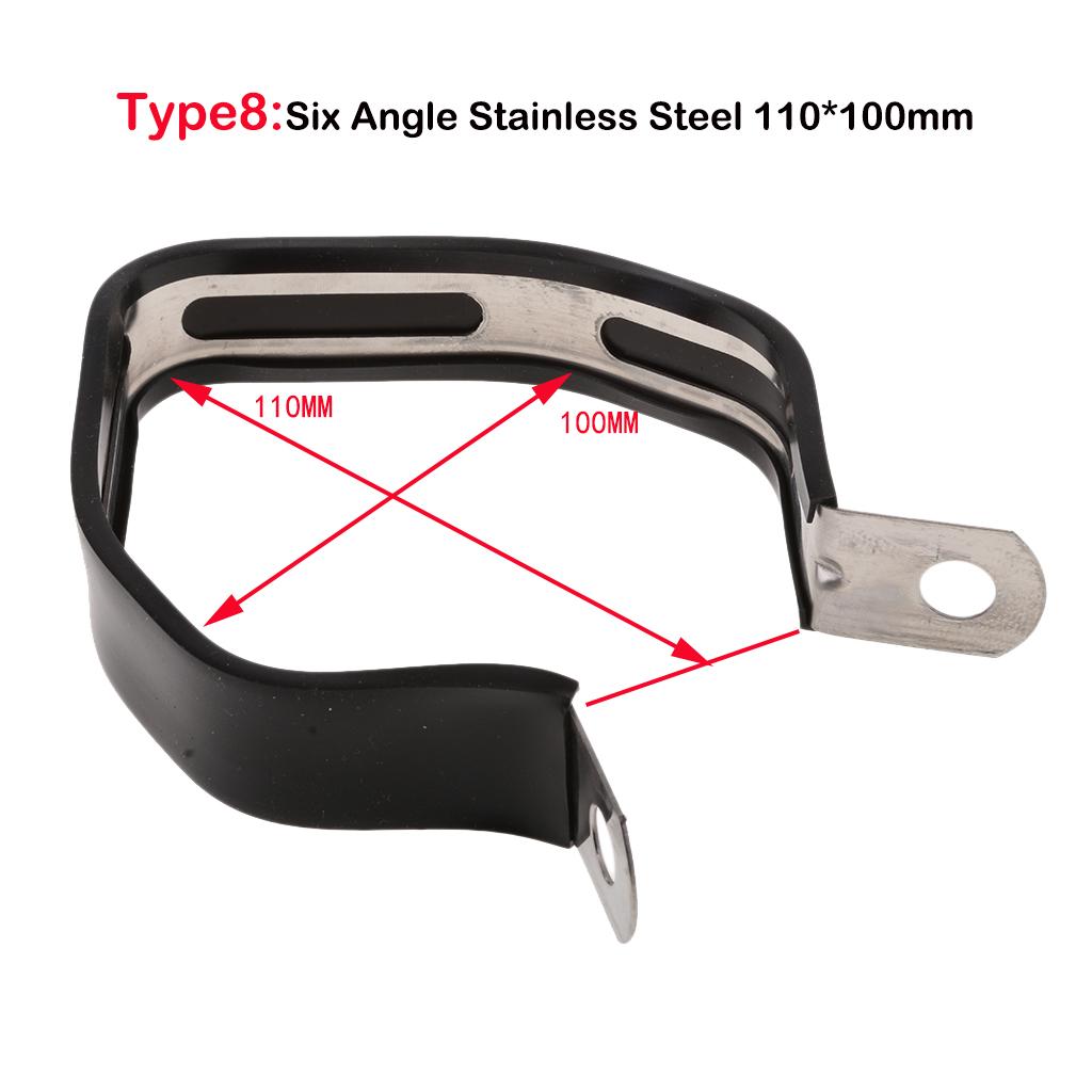 Motorbike Exhaust Muffler Mount Bracket Silencer Hanger Hanging Clamp