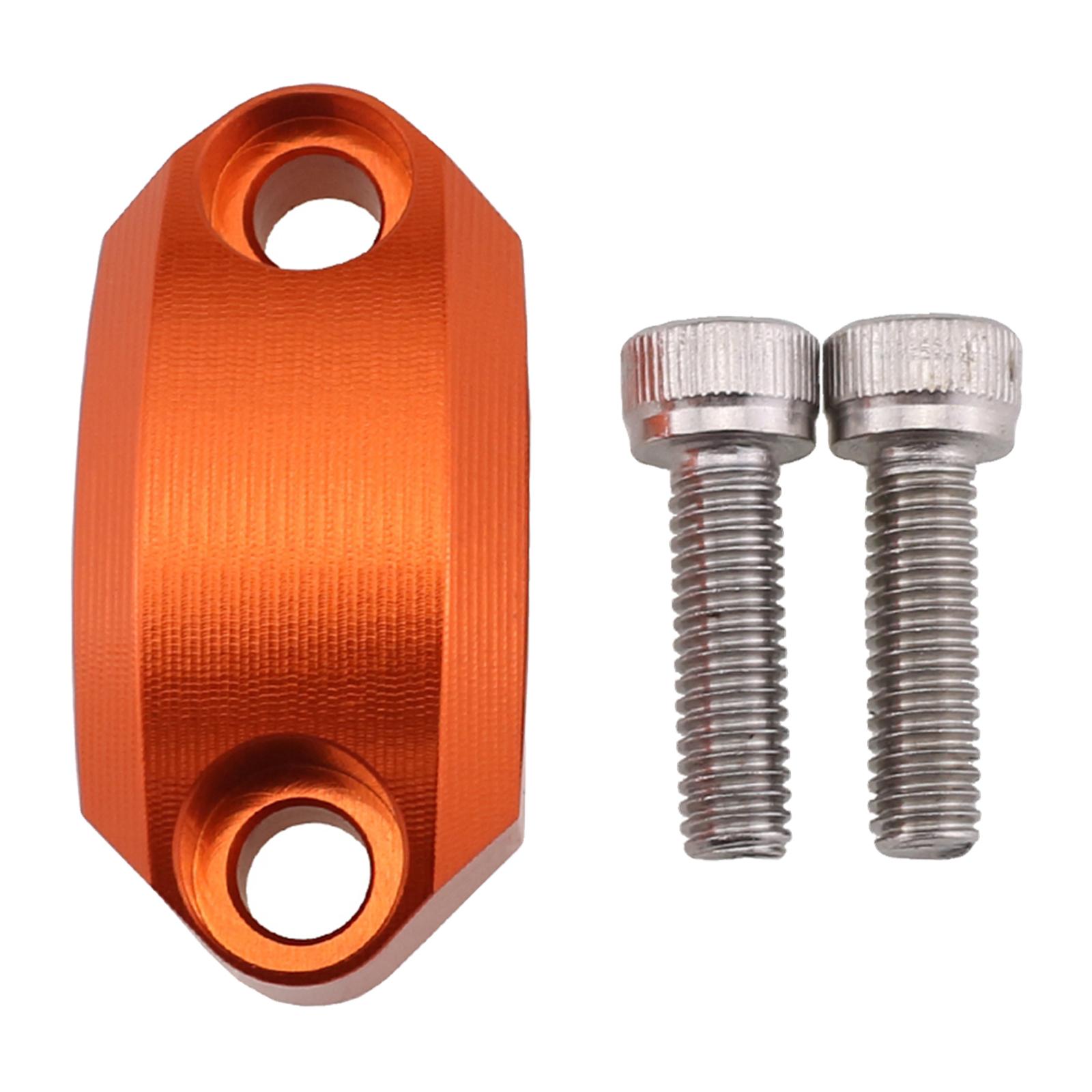 Motorcycle Master Cylinder Clamp Cover for 22mm Handlebar Supplies Orange