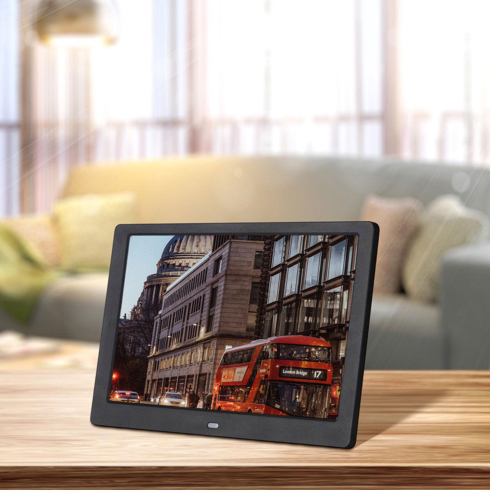 10inch Digital Picture Frame Electronic Photo Frame Remote Control US Plug