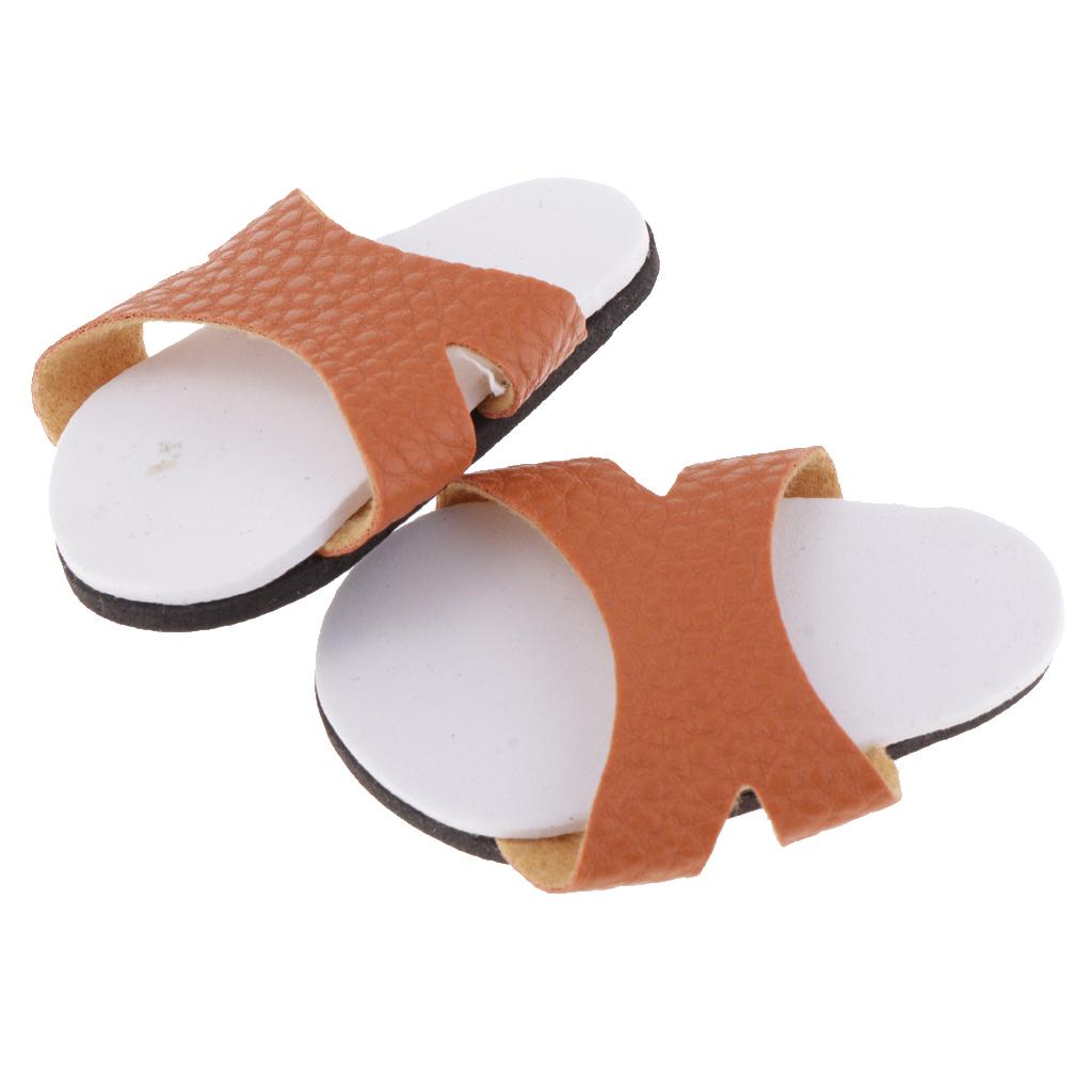 Fashion Shoes Slippers for 18'' Dolls Clothes Accessory Orange