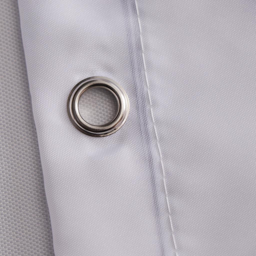 Polyester Shower Curtain 12 Hooks Digital printing cartoon elk Blue left