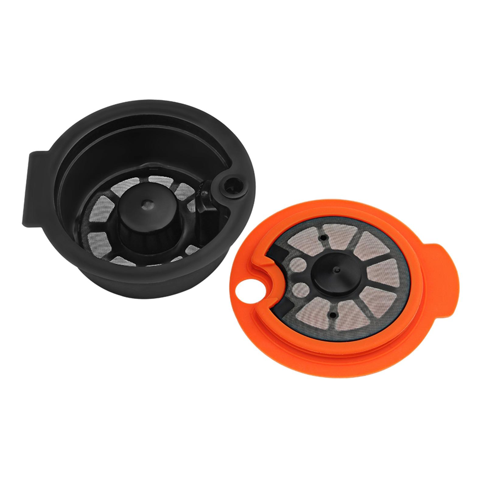 4pcs Reusable PP Coffee Capsule Pod with Slicone Lid for  Tassimo