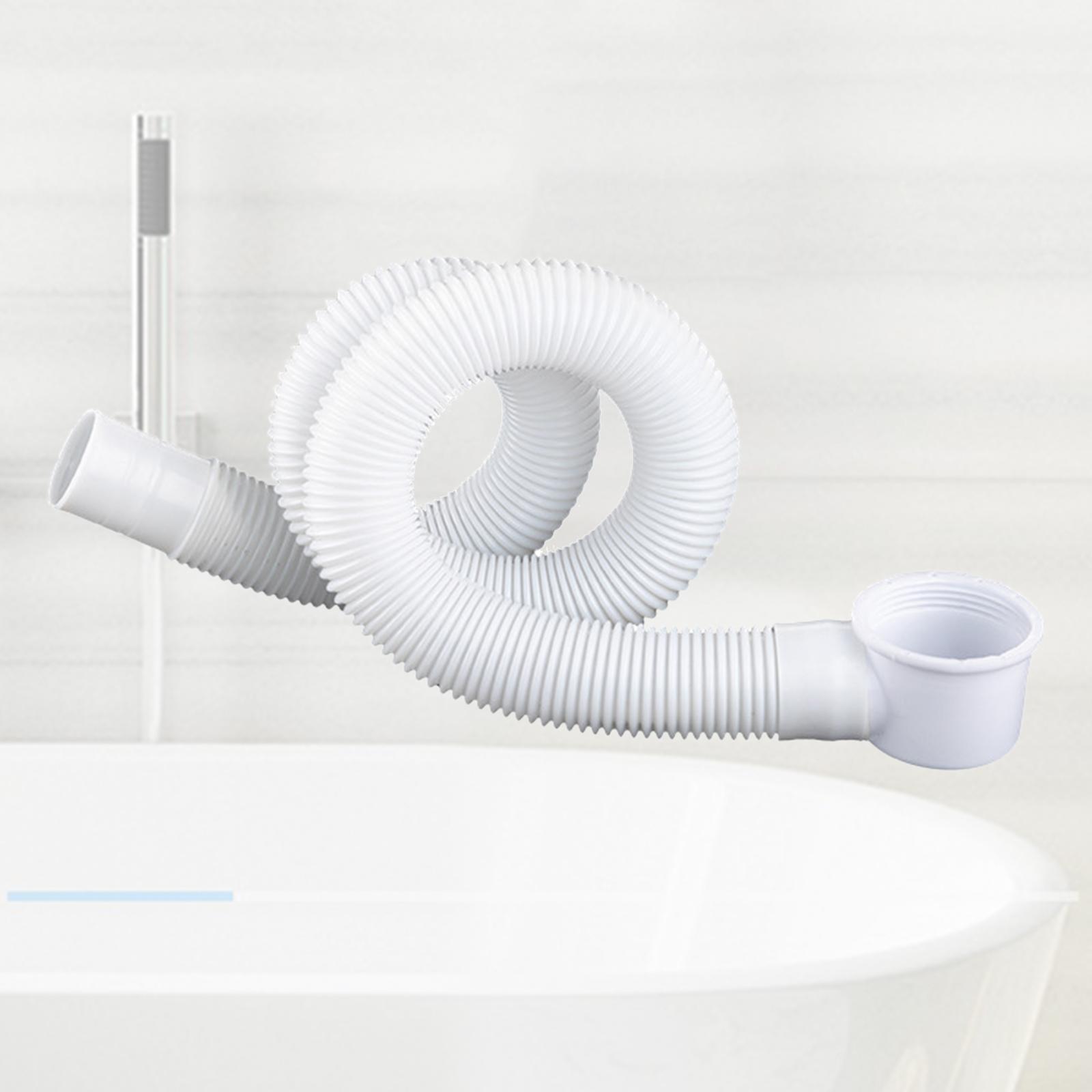 Household Drain Pipe Drain Tubing Pipe 120cm for Bathtub Shower