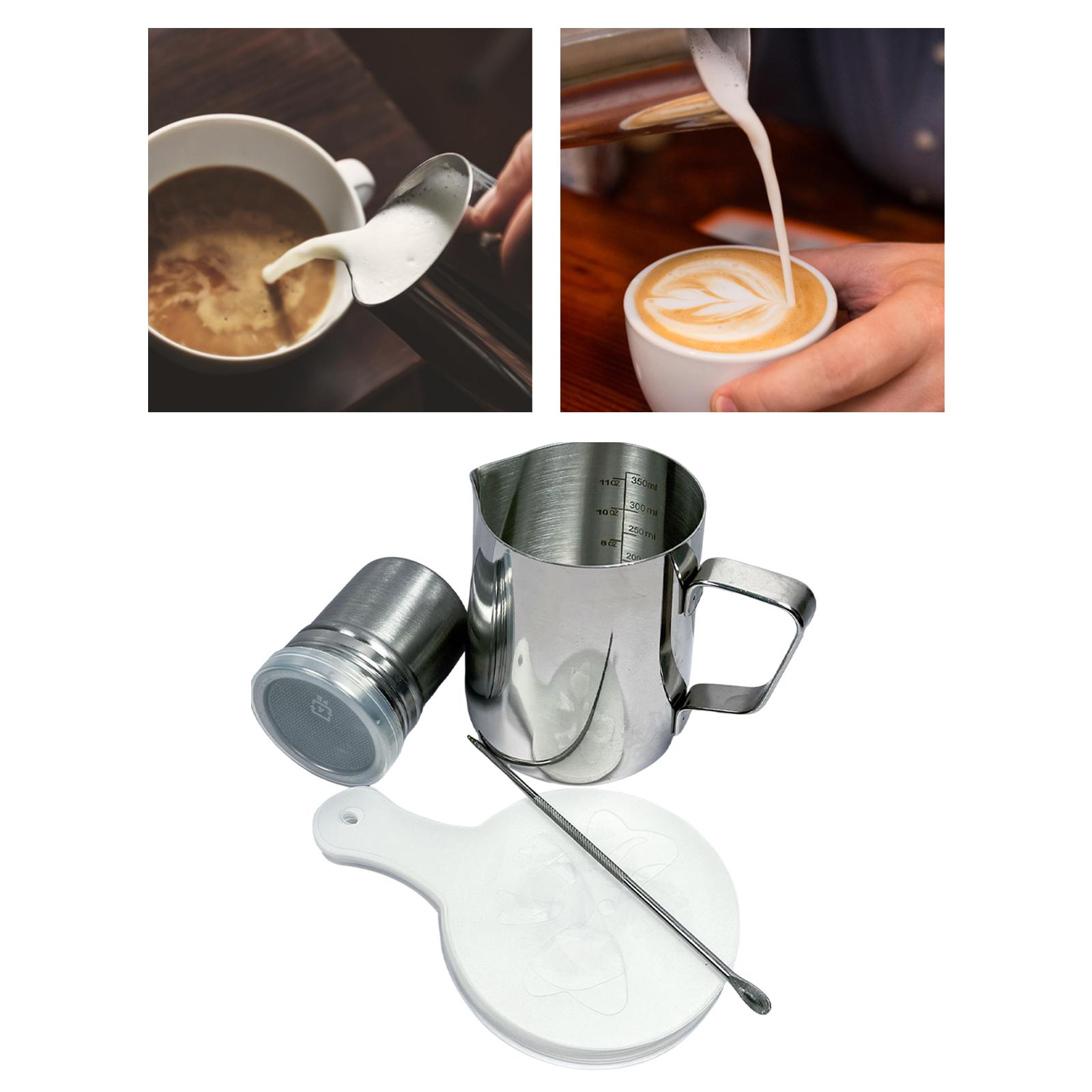 Stainless Steel Milk Frothing Cups for Home 350ml