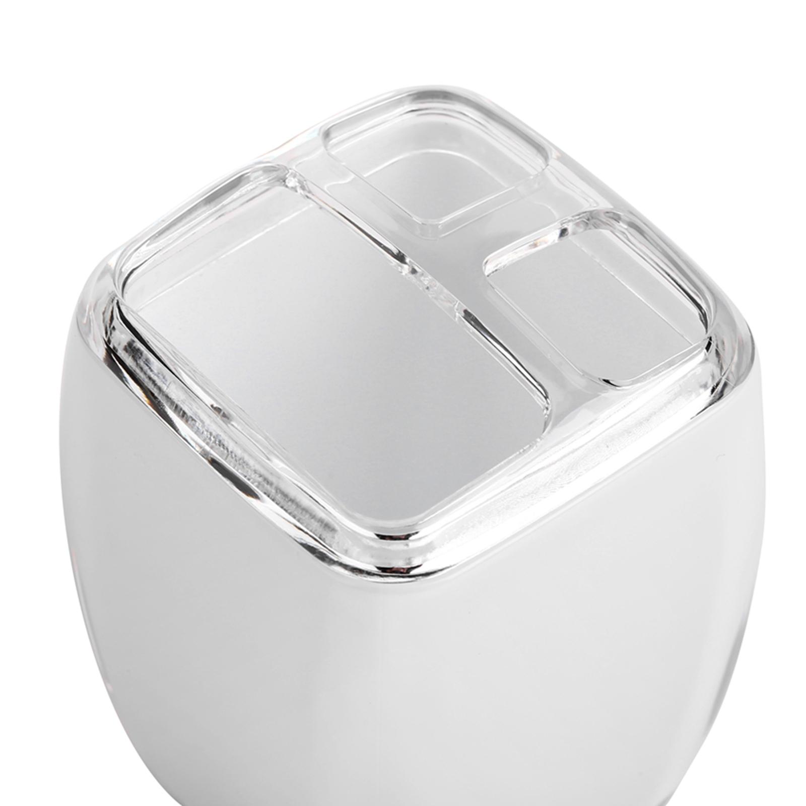 5x Bathroom Accessories Set Soap Dish Soap Dispenser Housewarming Gift White