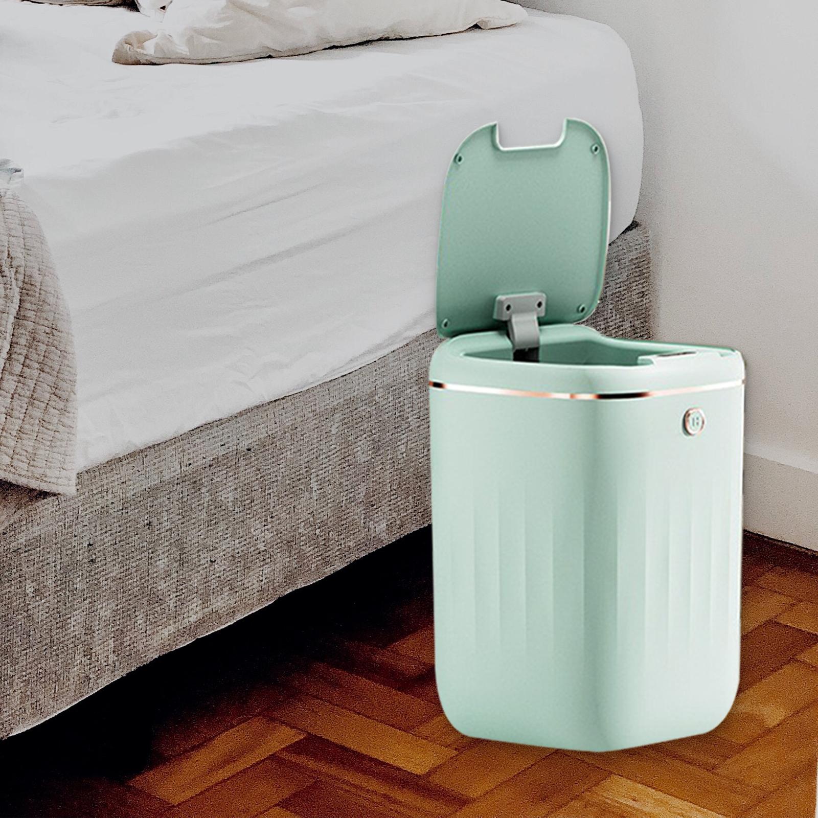 Touchless Garbage Container Bin Bedroom Garbage Bin for Living Room