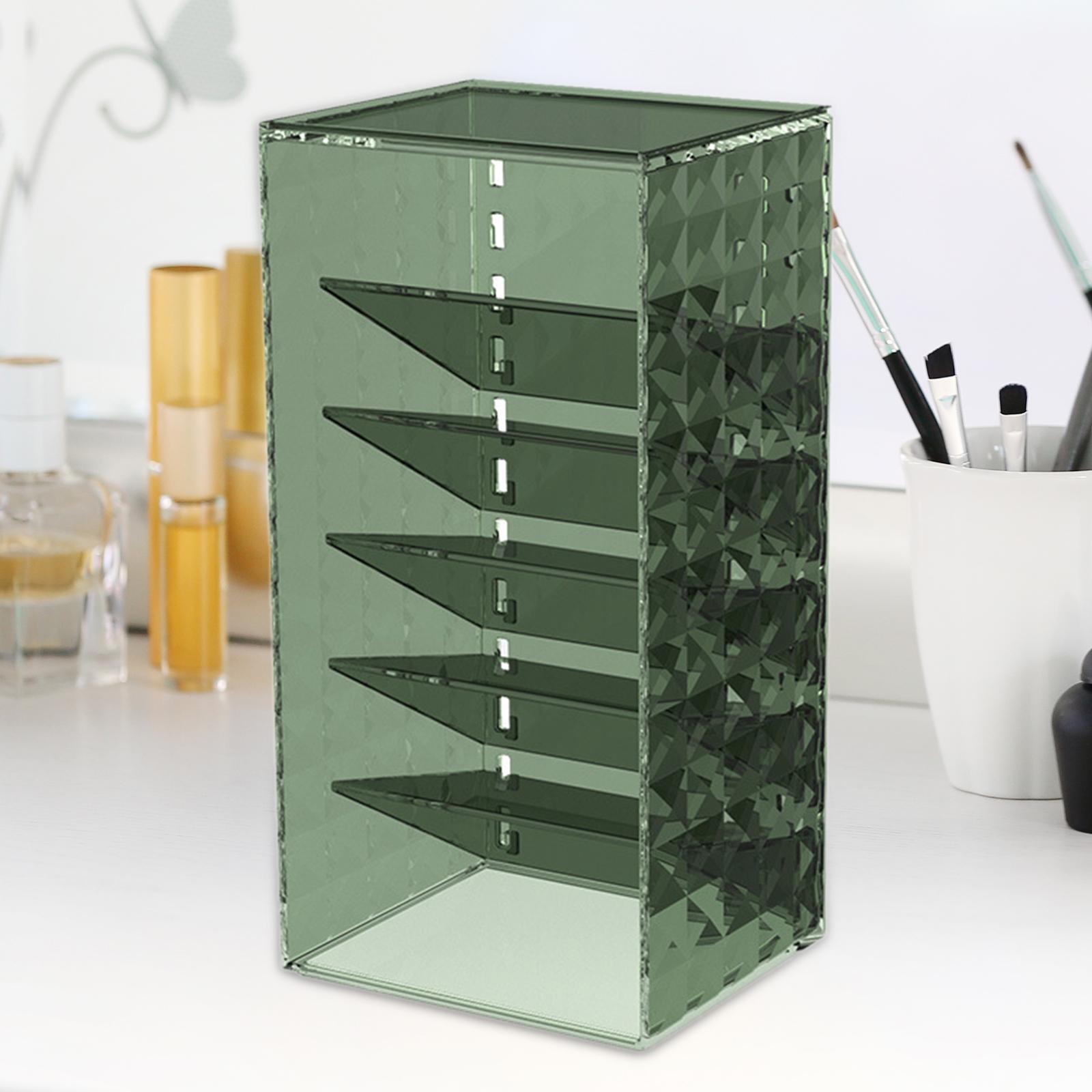 Cosmetics Organizer Holder Bathroom Rack Organizer for Home Lipstick Dresser Green