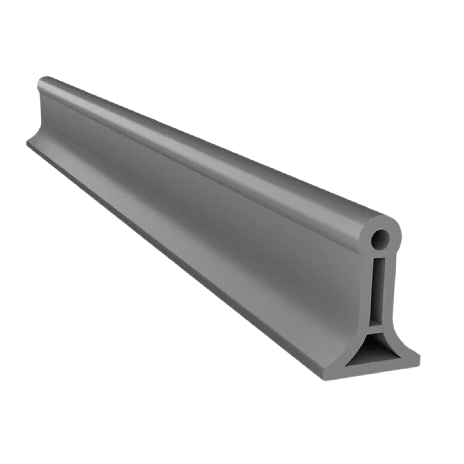 Shower Threshold Water Barrier Bathroom Water Blocking Strip for Kitchen grey