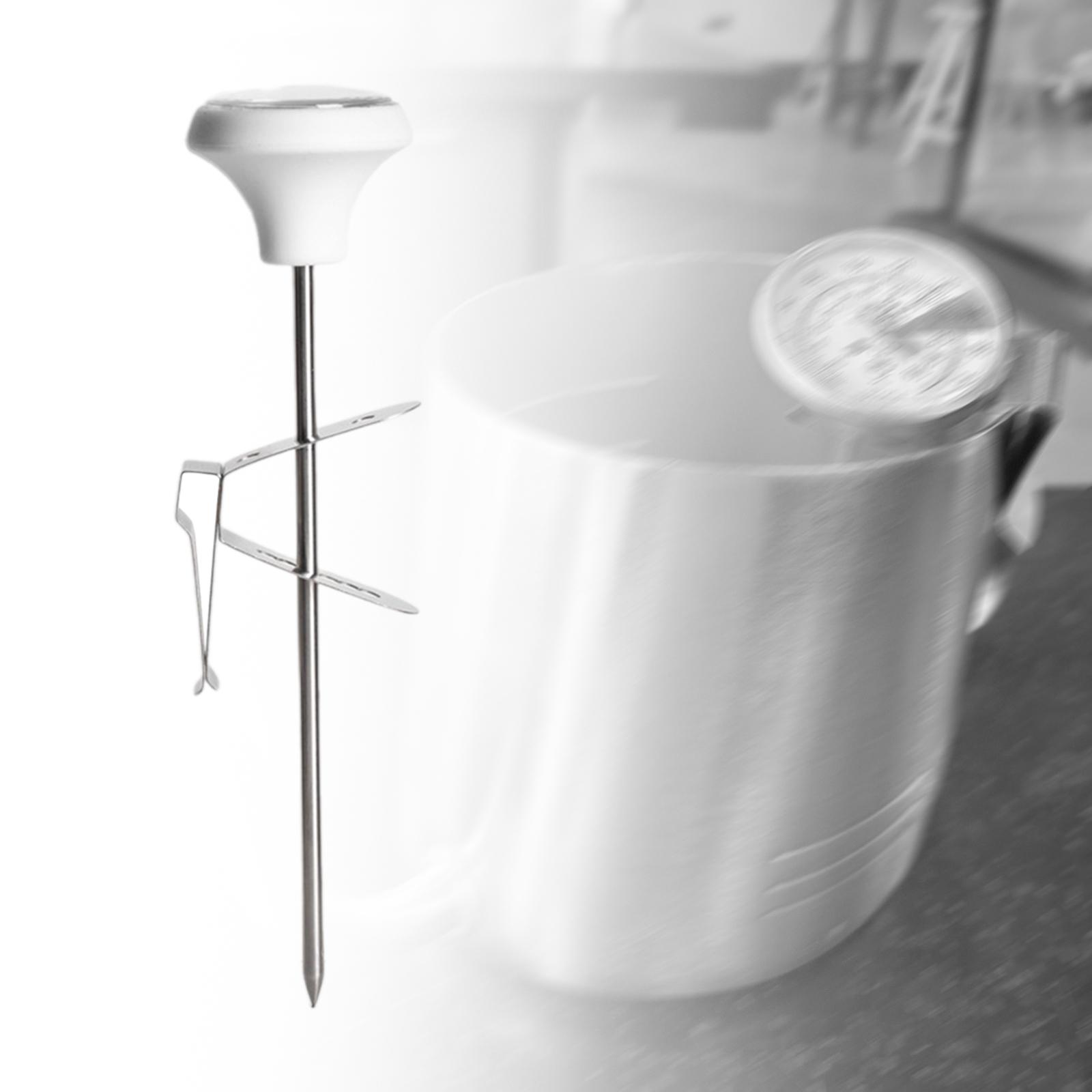 Milk Frothing Thermometer Instant Read Kitchen Thermometer for Chocolate BBQ White