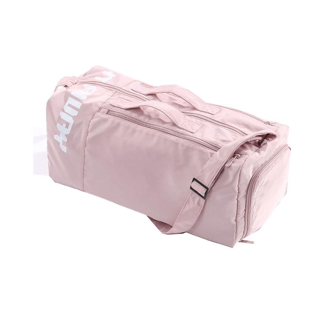 Large Fitness Duffel Bag Tote Travel Weekend Luggage Gym Bags Pink