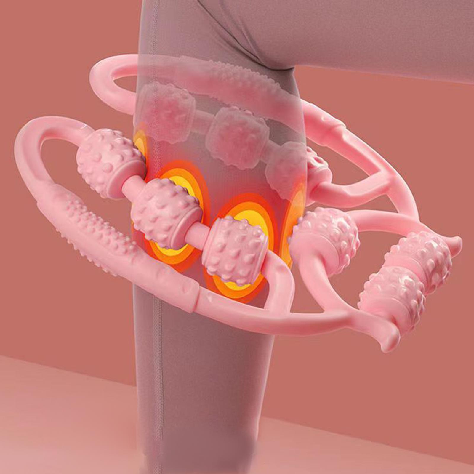 9 Wheel Fascia Muscle Roller Arm Yoga Neck Meridian Massager Muscle Relaxer