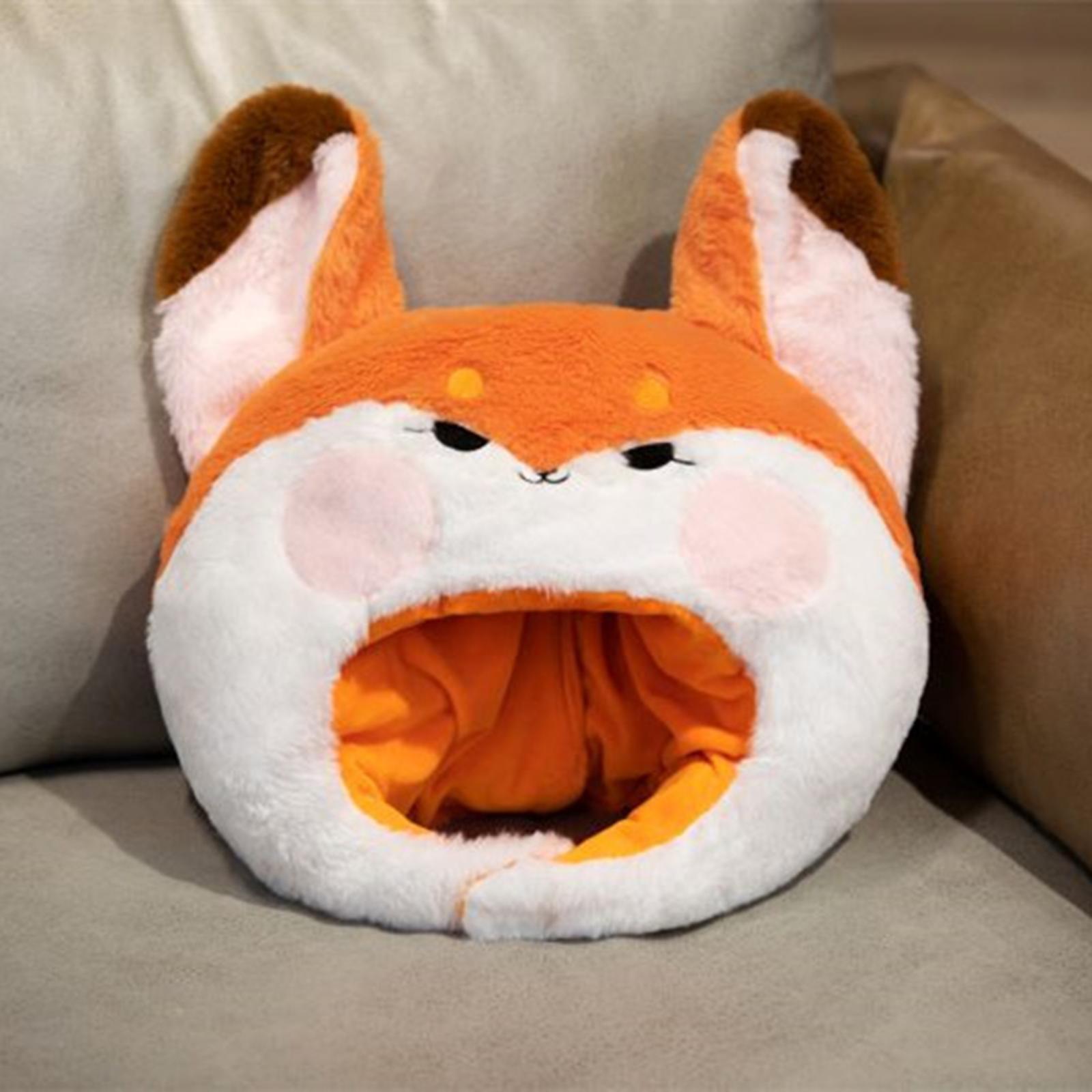 Plush Animal Shaped Hat Cartoon Stuffed Toy Party Hats Cosplay Headwear