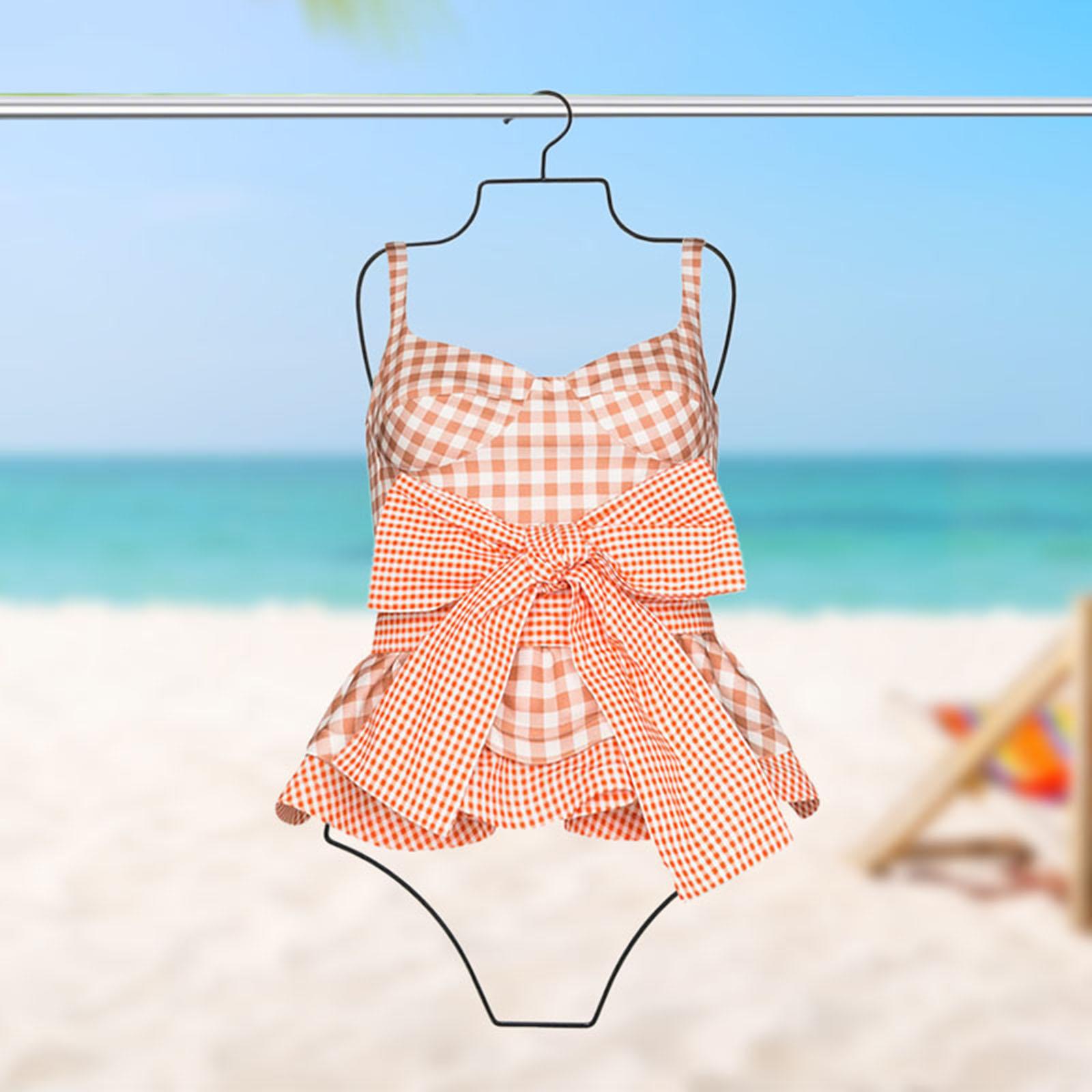 Bikini Hanger Bikini Swimwear Hanging Rack for Home Bedroom Closet Black