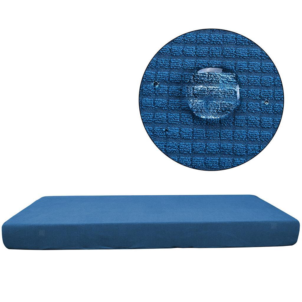 4pcs Single Seat Cushion Cover Slipcover for Sofa Chair Bench Stretch Gray