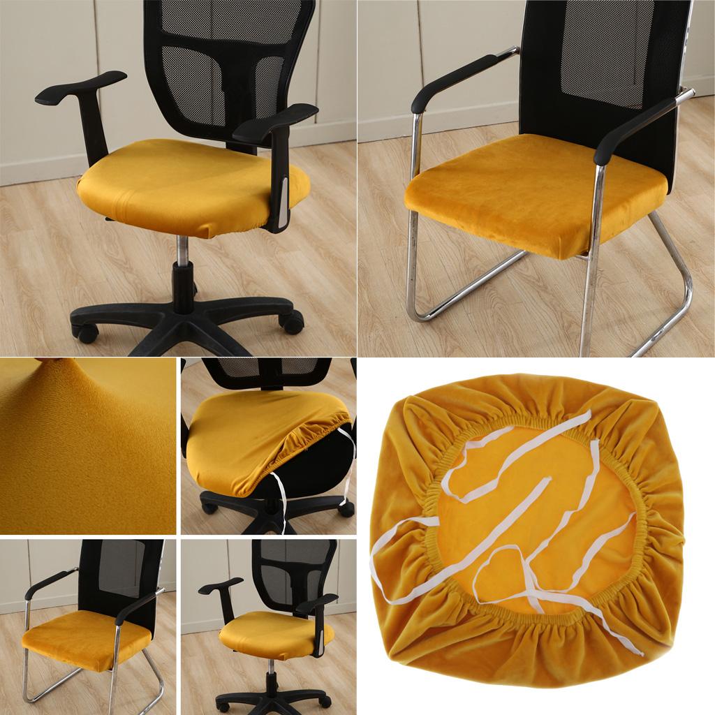 Office Computer Chair Seat Covers Velvet Desk Chair Seat Cushion