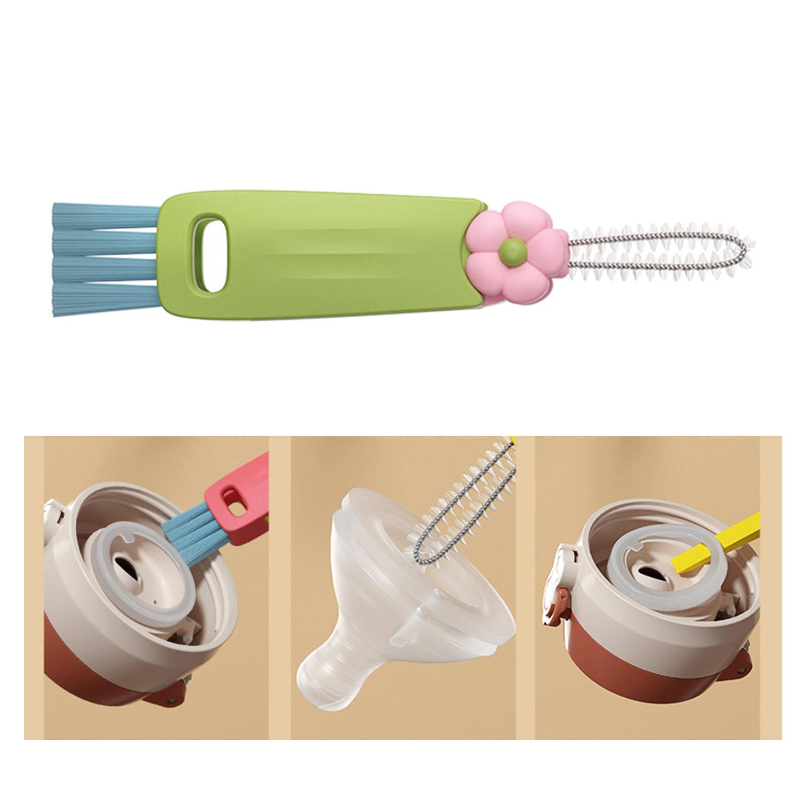 Kitchen Bottle Brush Kitchen Washing Tool Cleaner for Cups Bottles  Green