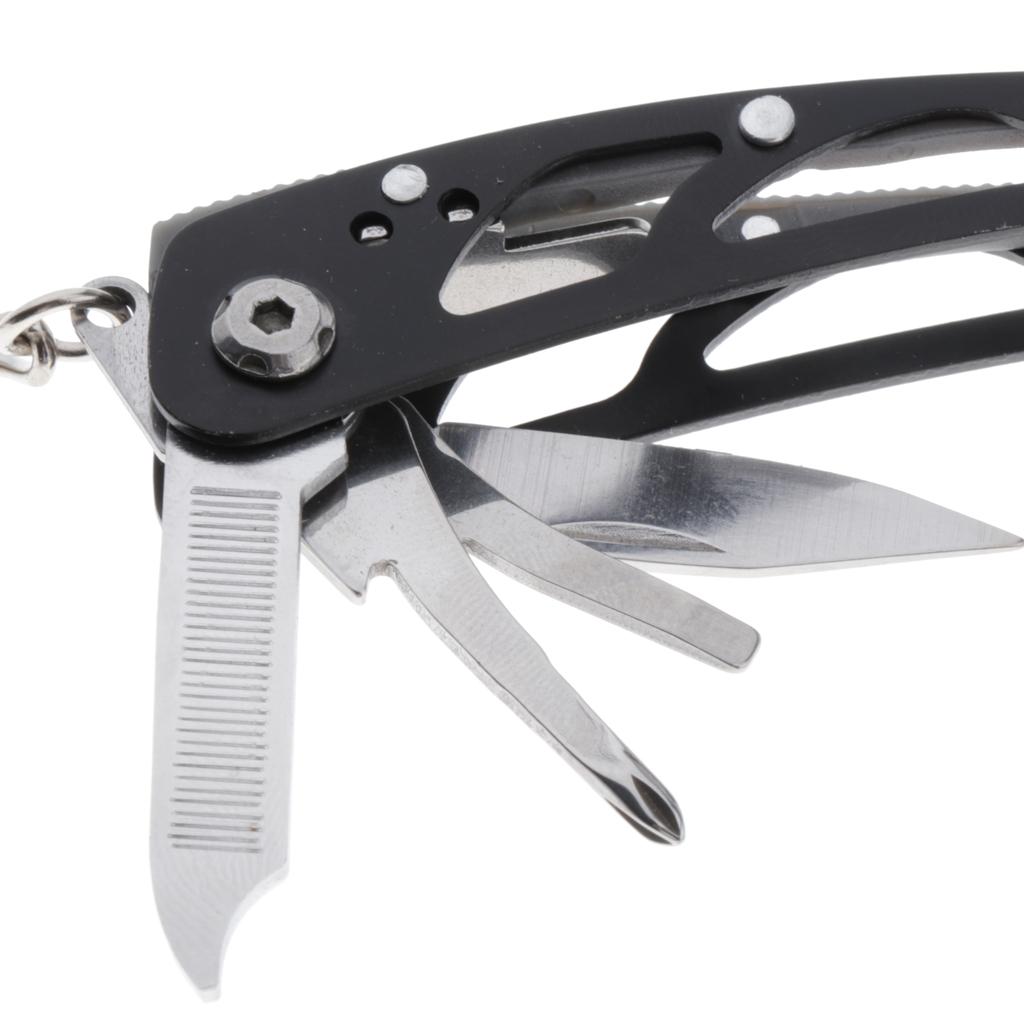 Portable Multifunction Foldable Emergency Tools Pliers Multi-tool Black