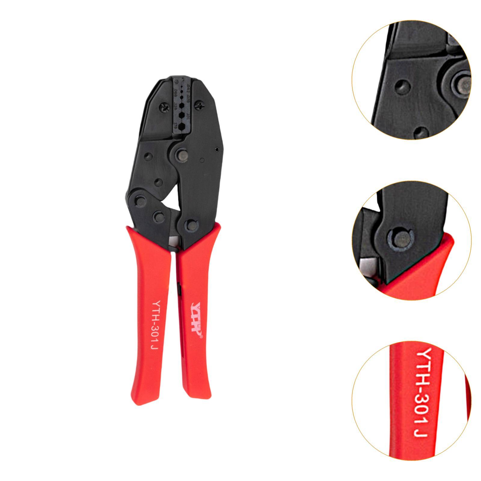 Ratchet Crimping Plier Wire Terminal Crimper Multifunctional Wire Crimp Tool YTH 301J