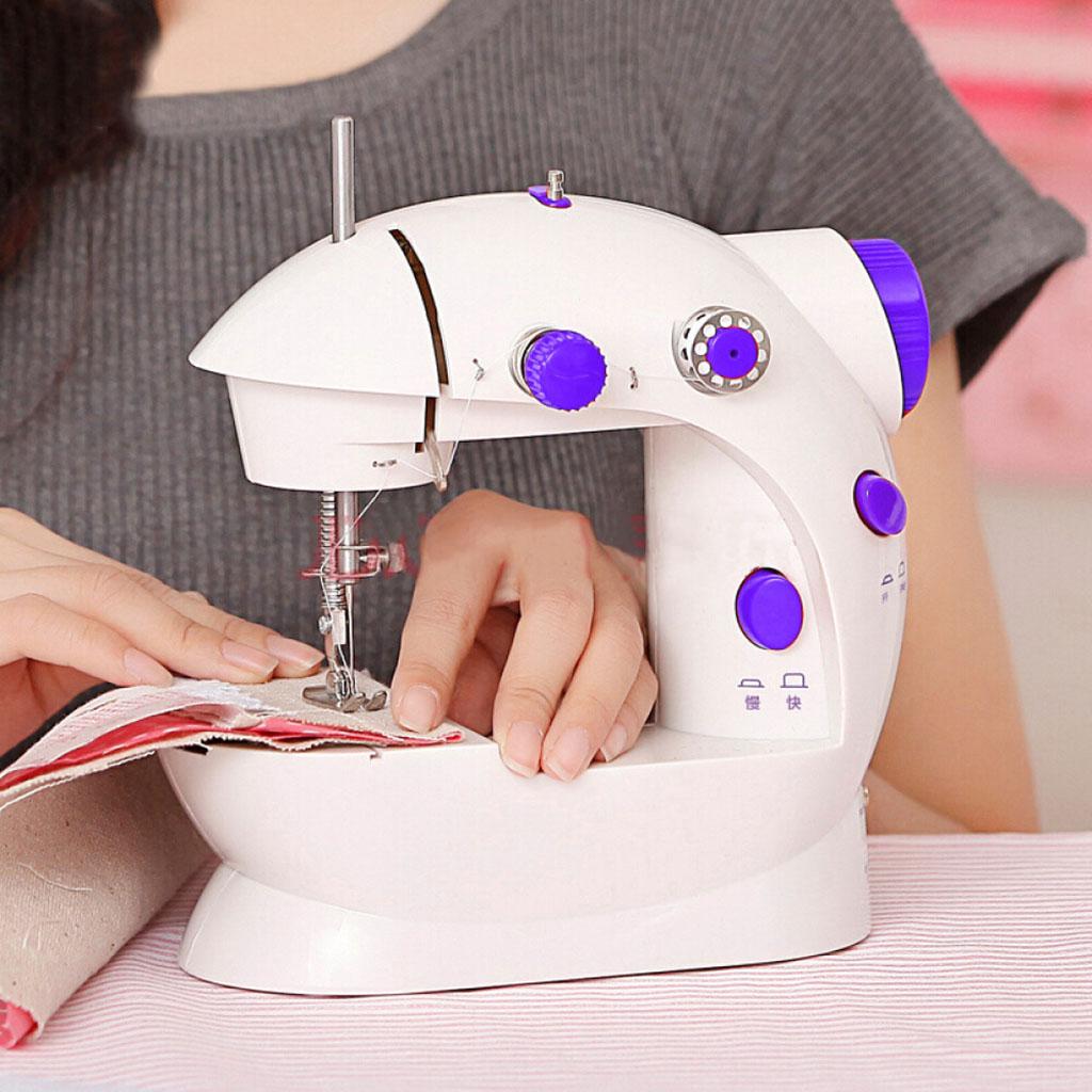 Mini Desktop Electric Sewing Machine Household Tailor with Extension Table