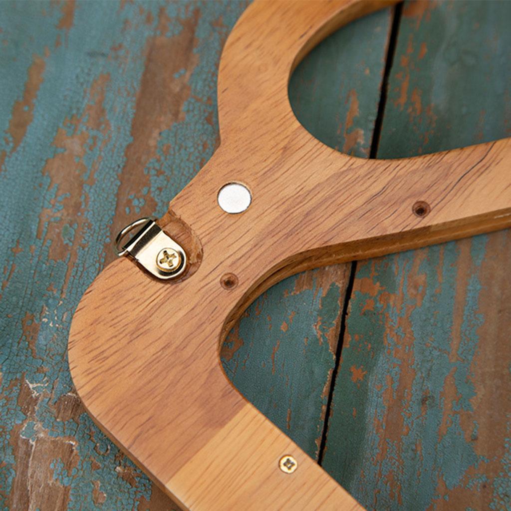 Wooden Handbag Bag Handle Replacement Handcrafted Accessories  25x14cm