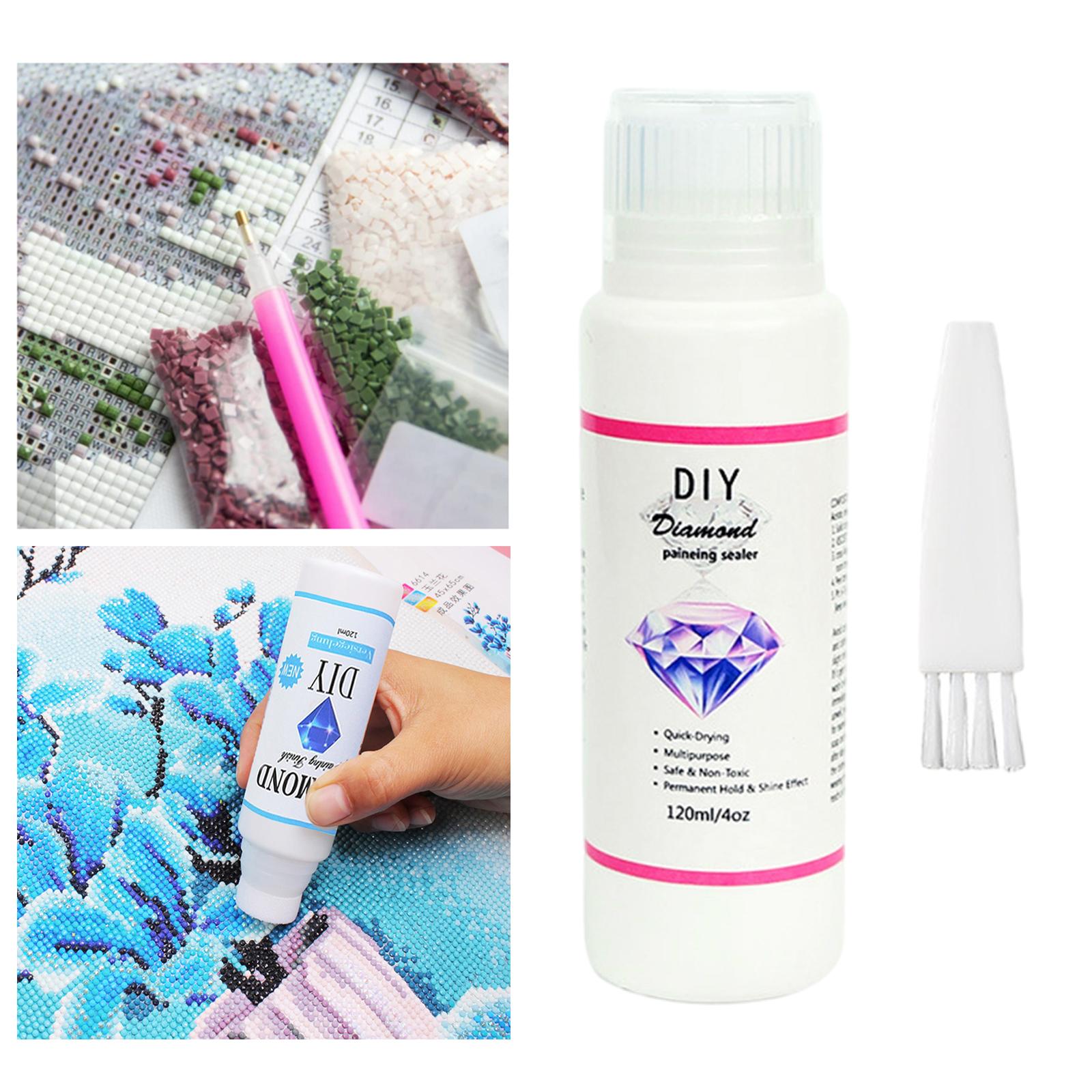 Diamond Painting Sealer Glue Instant Dry Handcraft Bottled Glue Shine  B