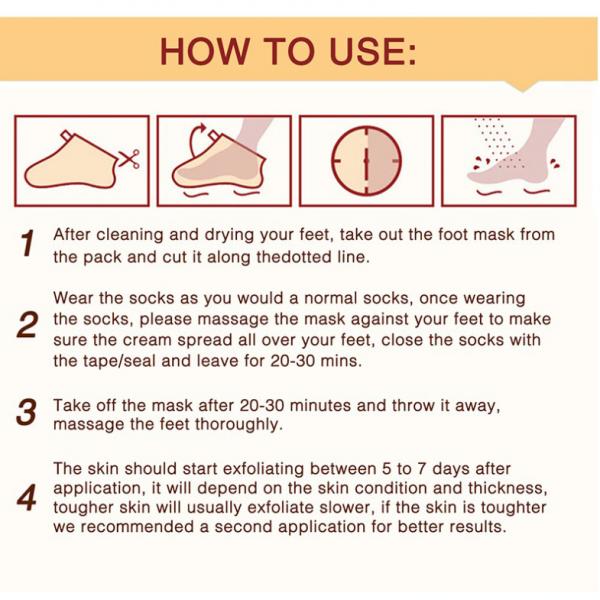 Exfoliating Peel Foot Peeling Mask Remover Hard Dead Skin Socks Papaya