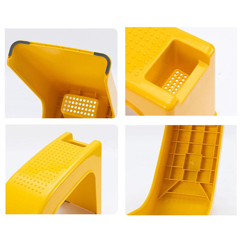 Shower Foot Rest Stand Multifunctional Shower Foot Stool for Home  yellow