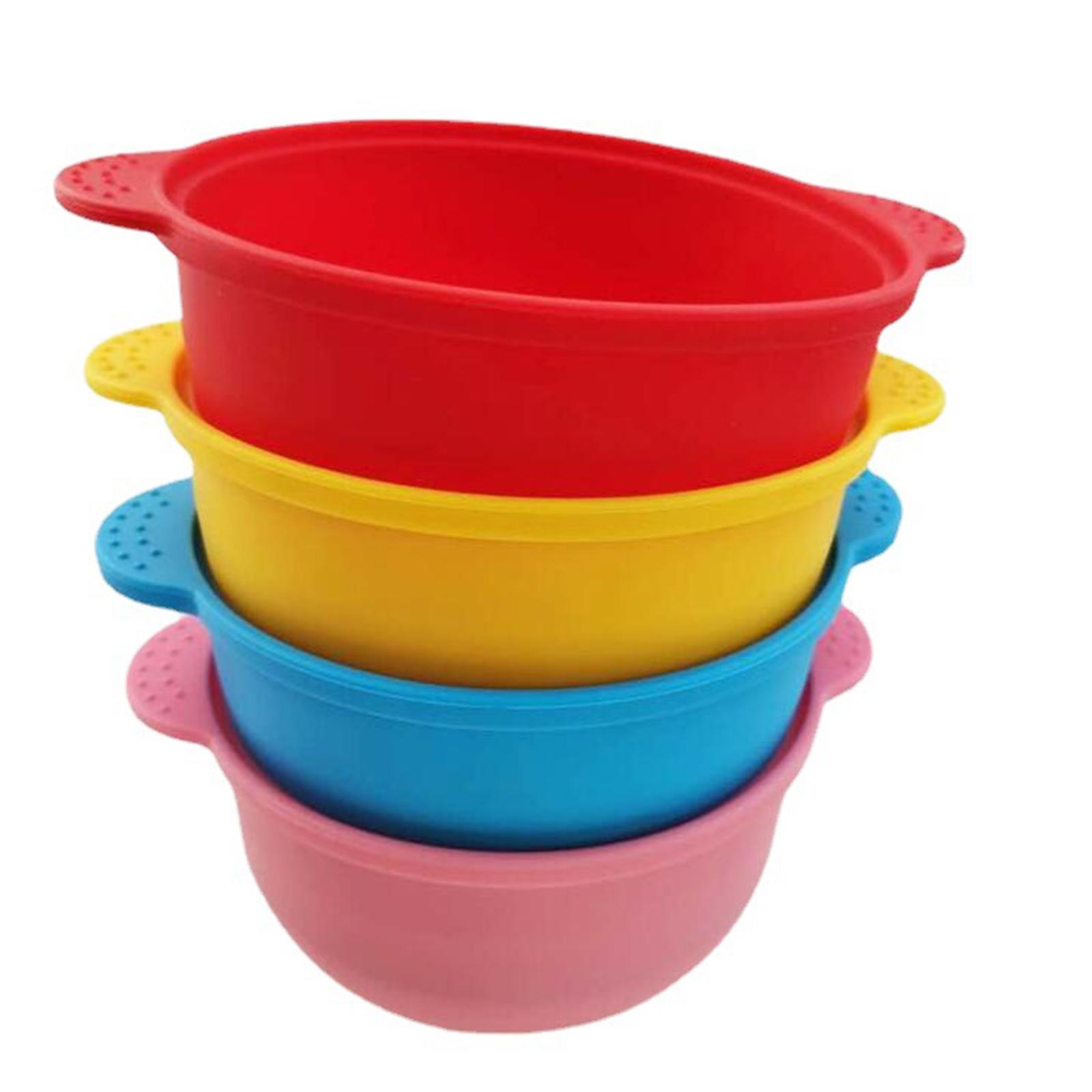 2xSilicone Wax Warmer Liner Wax Melting Container Durable Reusable Avoid Waste Red