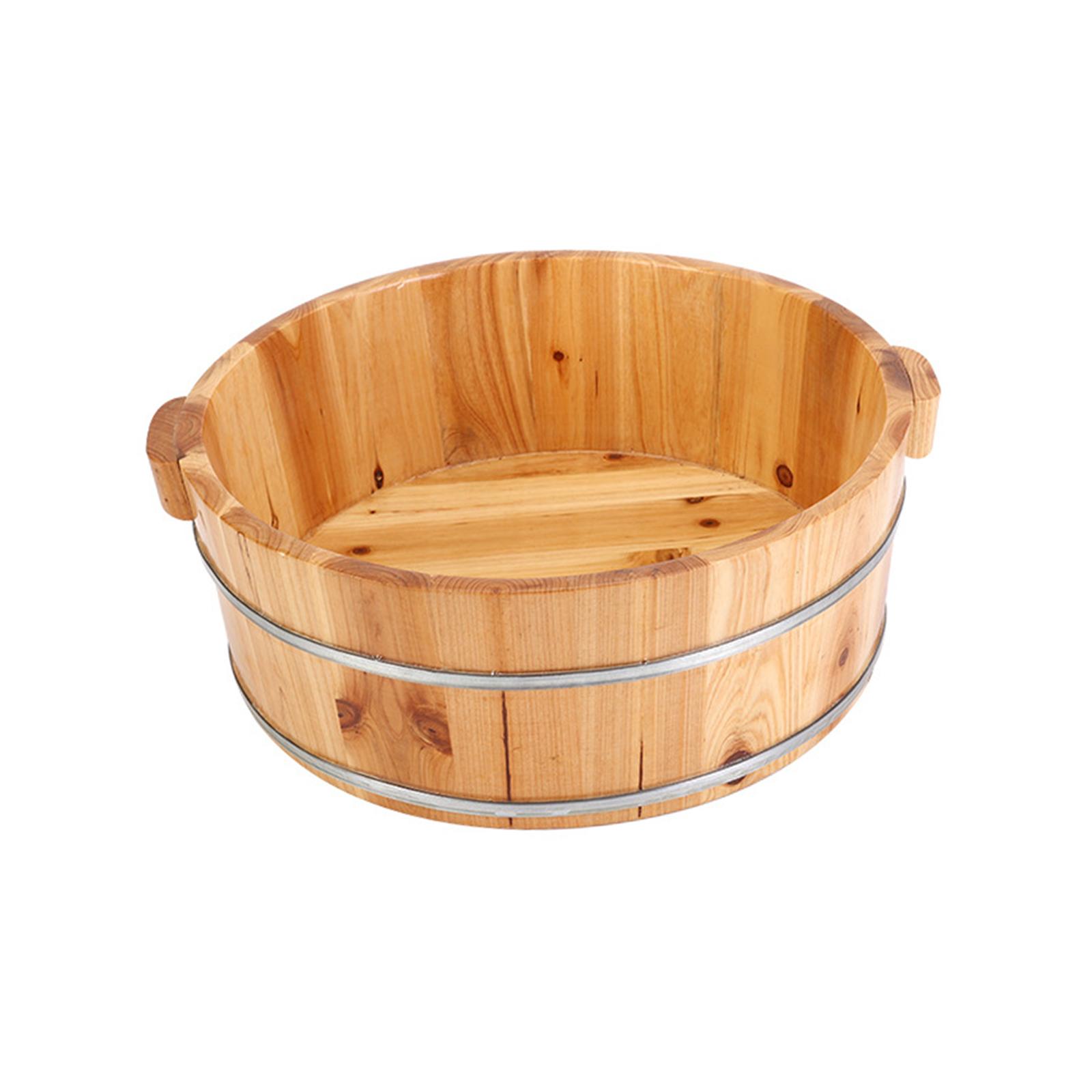 Wood Footbath Basin