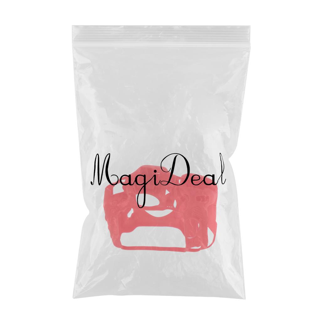 Silicone Protective Housing Camera Shell Cover for Nikon D500 Camera. Red