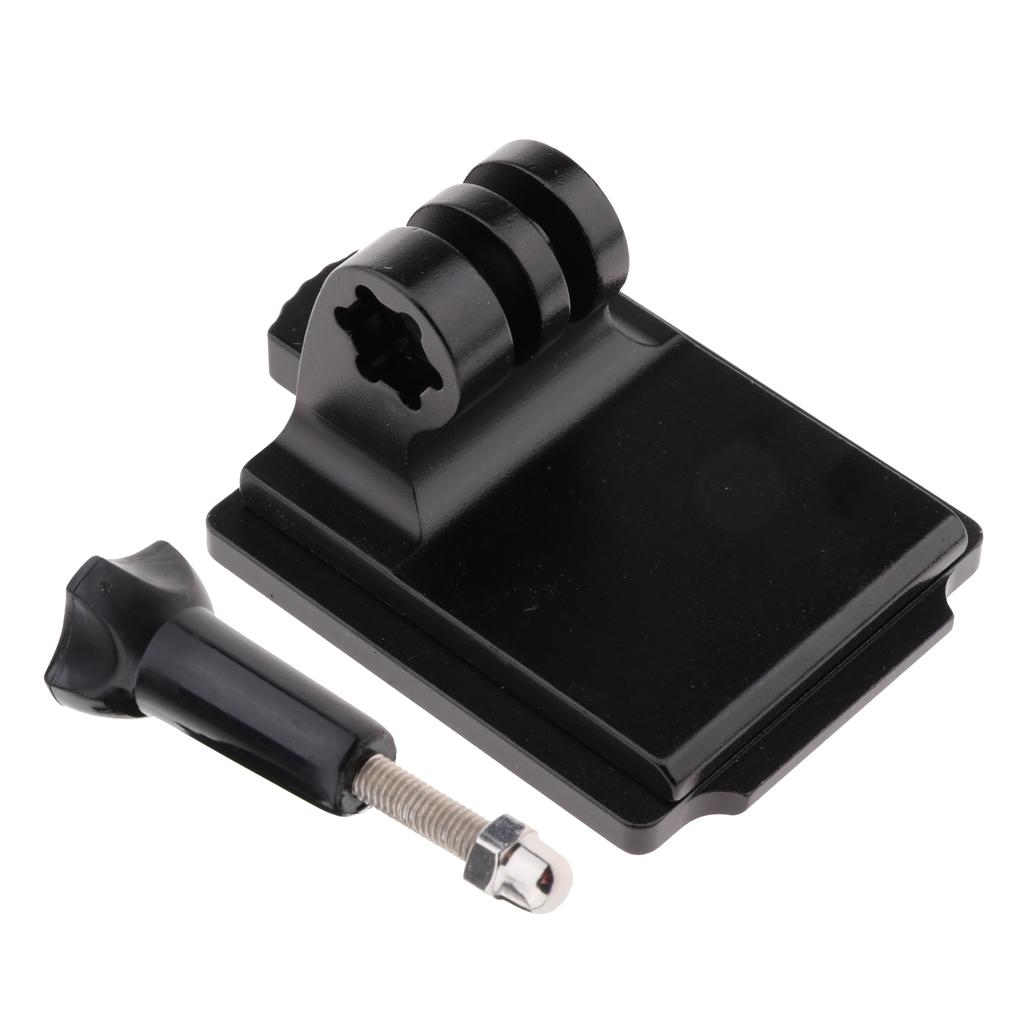 Helmet Aluminum Fixed Mount & Screw Rod Kits for  Black