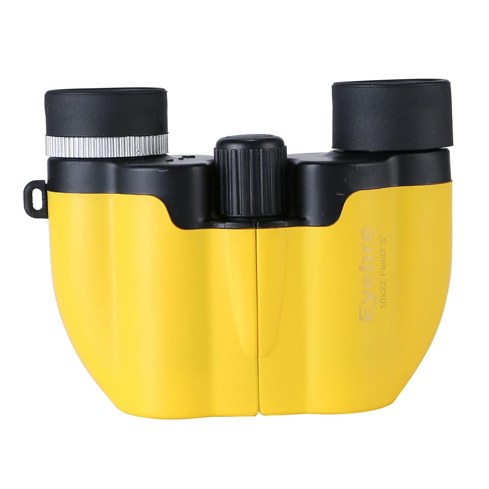 Binoculars Compact Lightweight Small for Bird Watching Outdoor Yellow