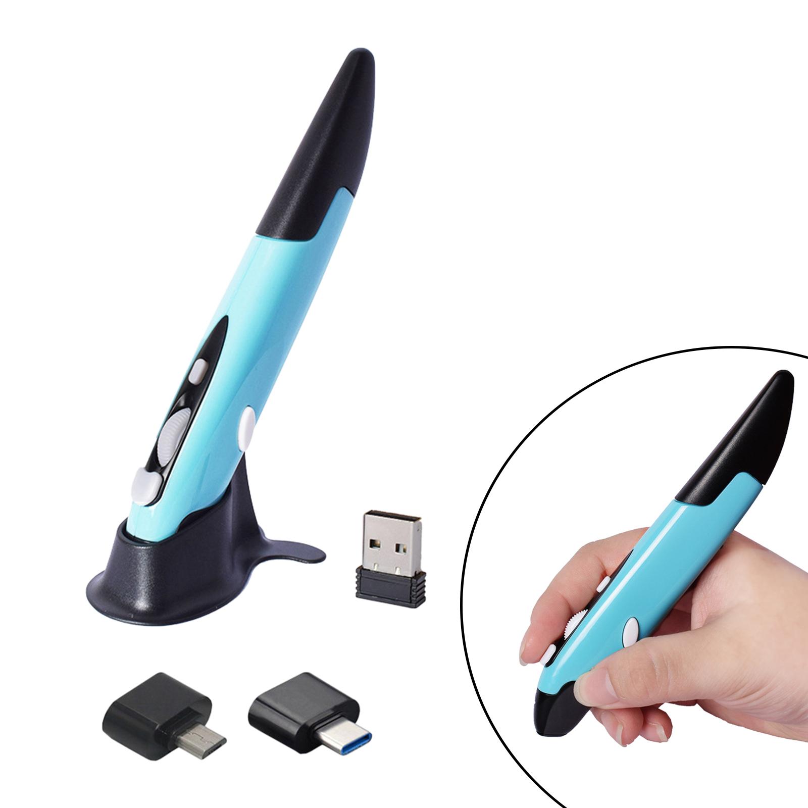 2.4G Wireless Mouse Pen Handwriting for Notebook Phone Laptop Blue